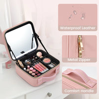 ✨ LED Mirror Makeup Bag – Your Ultimate Travel Vanity! ✨