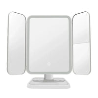 Trifold Makeup Mirror LED Lights Dorm Dressing Mirror Beauty Light up your fill light with Smart Complementary Makeup Mirror Tri